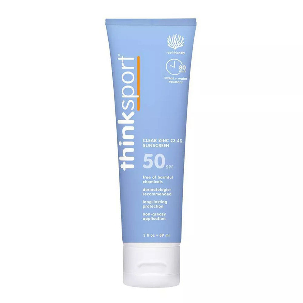 Think Sport Clear Zinc Sunscreen SPF 50, 3 Oz